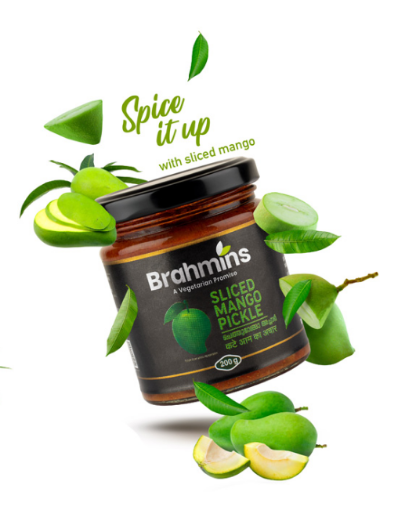 Picture of Cut Mango Pickle / Sliced Mango (Brahmins) 400 g