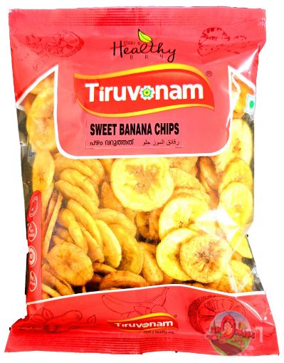 Picture of Sweet Banana Chips Round (Thiruvonam) 150 gm