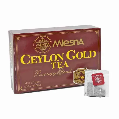 Picture of Mlesna Pure Ceylon Gold Black Tea 100 Tea Bags 200g