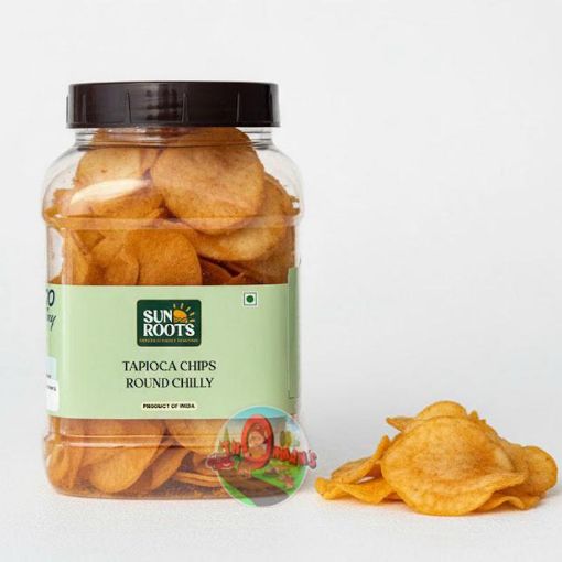 Picture of Tapioca Chips Round Spicy (Sun Roots) 200g