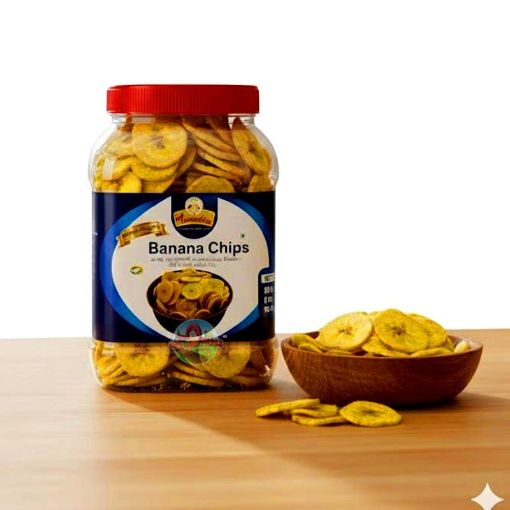 Picture of Banana Chips (Ammachies) Tin 300gm