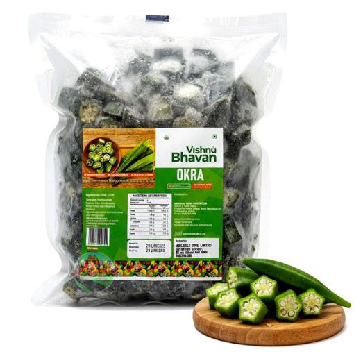 Picture of Okra Cut / Vendakka (Vishnu Bhavan) 400g