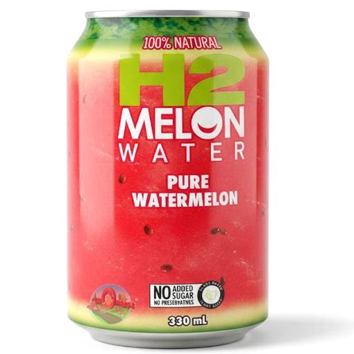 Picture of H2 Melon Water / Watermelon 330 ml can