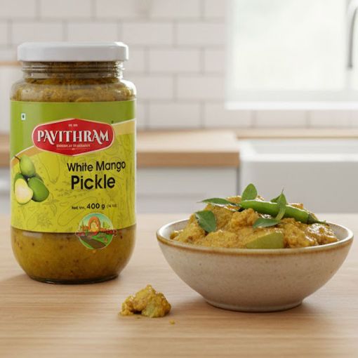 Picture of White Mango Pickle (Pavithram) 400g