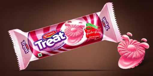 Picture of Creme Treat Strawberry ( Britannia )  100g