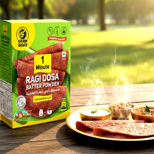 Picture of 1 Minute Ragi Dosa Batter Powder ( Grain N Grace) 500g 