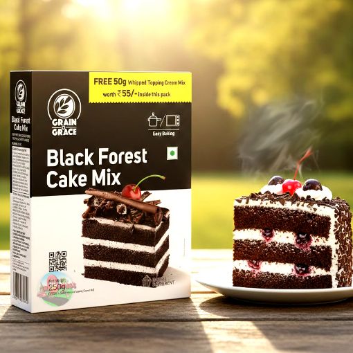 Picture of Black Forest Cake Mix ( Grain N Grace) 250g