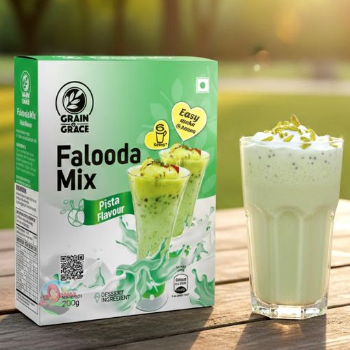 Picture of Falooda Mix - Pista Flavour ( Grain N Grace) 200g