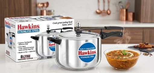 Picture of Stainless Steel Pressure Cooker Inner Lid (Hawkins) 8L